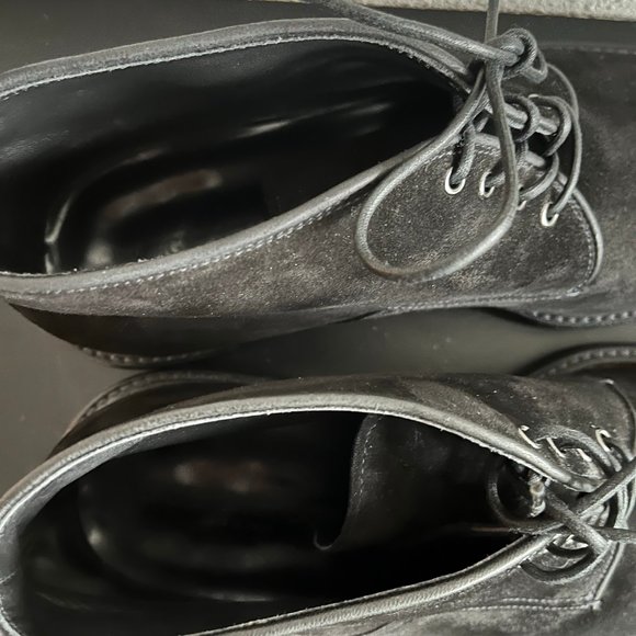 NIB Giorgio Armani Men\'s Black Suede Chukka Boots Size 11 Style X2M138 main image 15